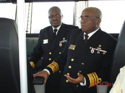 Visit of Vice Admiral Ola Sa'ad Ibrahim, Chief of the Naval Staff of the Nigeria Navy and staff onboard the Westport GRC43m Composite Patrol Vessel Series in Newport, Rhode Island, USA.